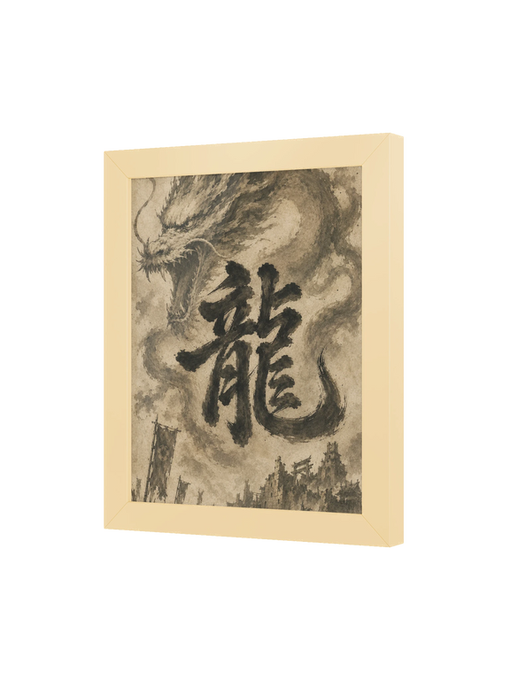Dragon of the Fallen Castle - Framed Print