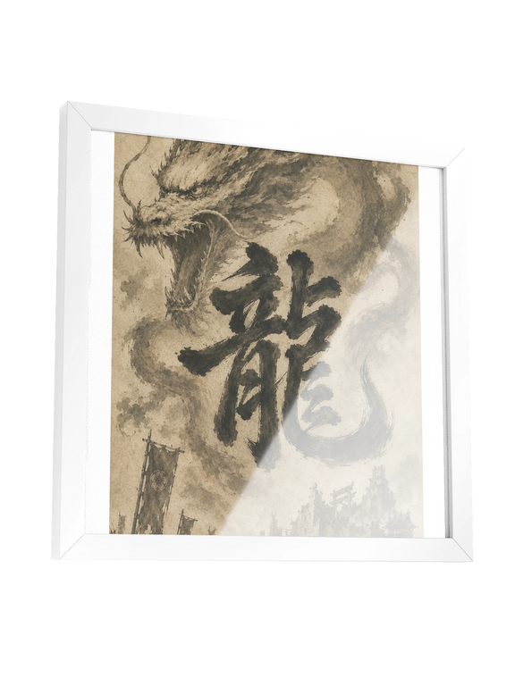 Dragon of the Fallen Castle - Framed Print