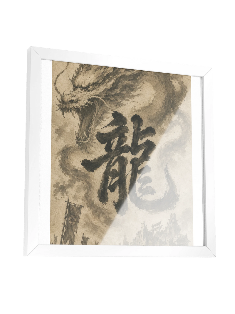 Dragon of the Fallen Castle - Framed Print