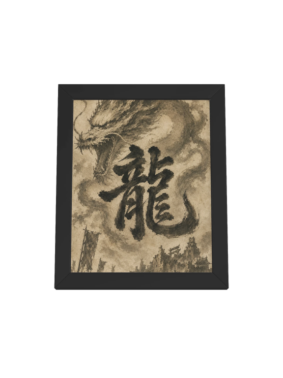 Dragon of the Fallen Castle - Framed Print
