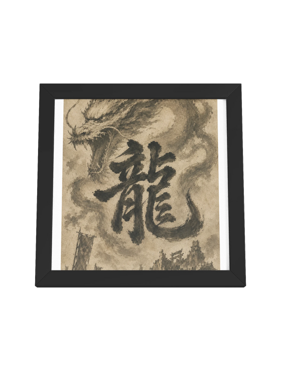 Dragon of the Fallen Castle - Framed Print