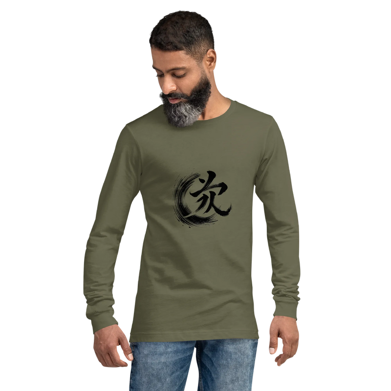 Kanji Longtee No4 Front Large (XS, S, M, L, XL, 2XL)