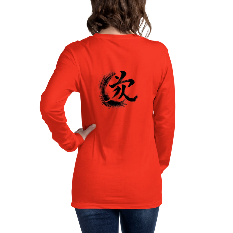 Kanji Longtee No4 Front Back (XS, S, M, L, XL, 2XL)